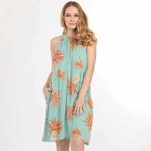 NWT Tribal Tropical Print Shift Dress Size XL